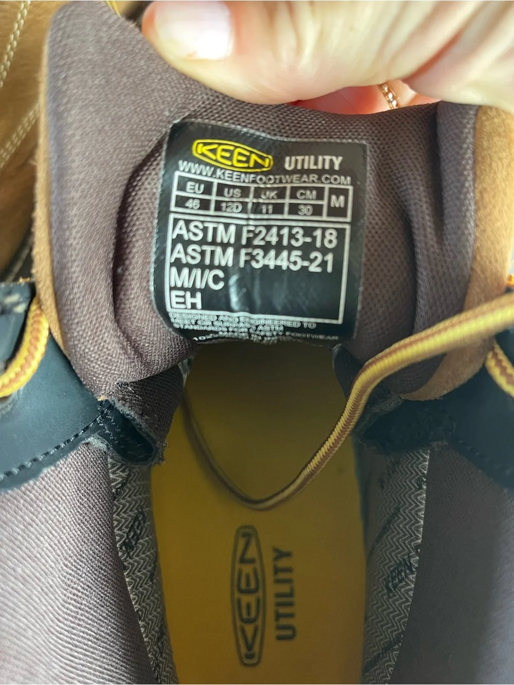 Keen rugged leather